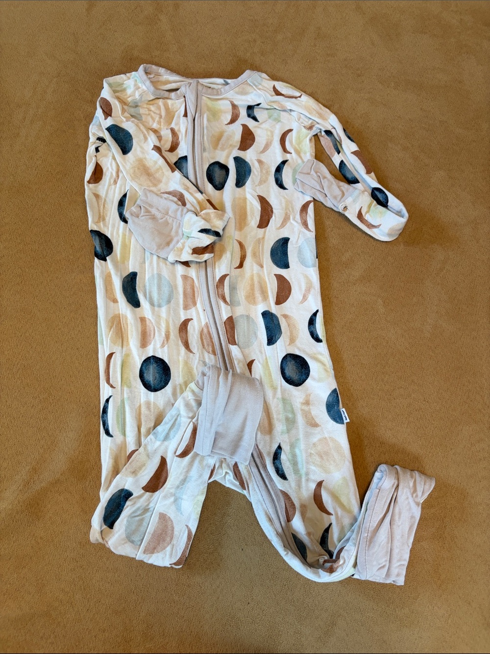 Little Sleepies Crescent & Dot Neutral Multi Footed One-Piece